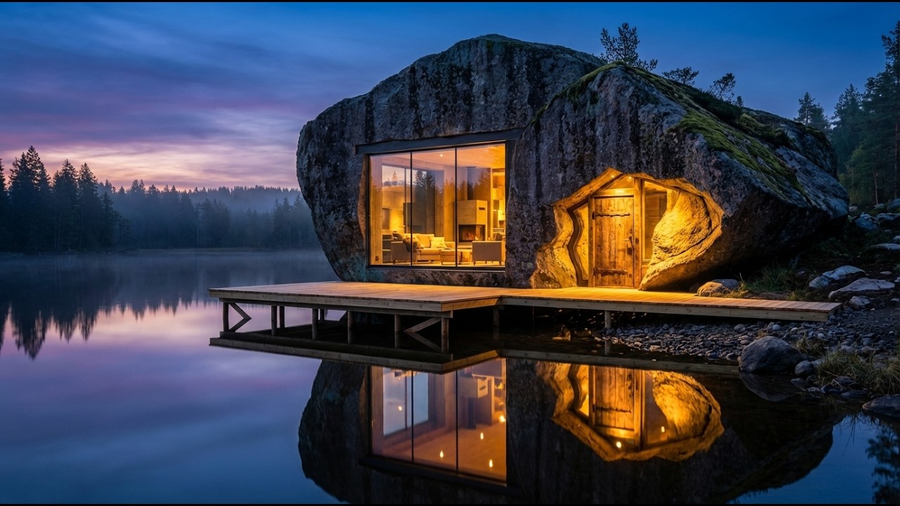 I Carved a LUXURY MANSION Inside a Giant Rock! (Full Documentary)