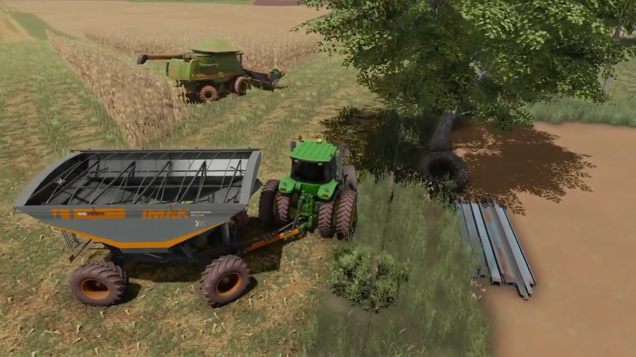 Mega Colheita de Milho no Fazenda Pérola Map | Farming Simulador 22