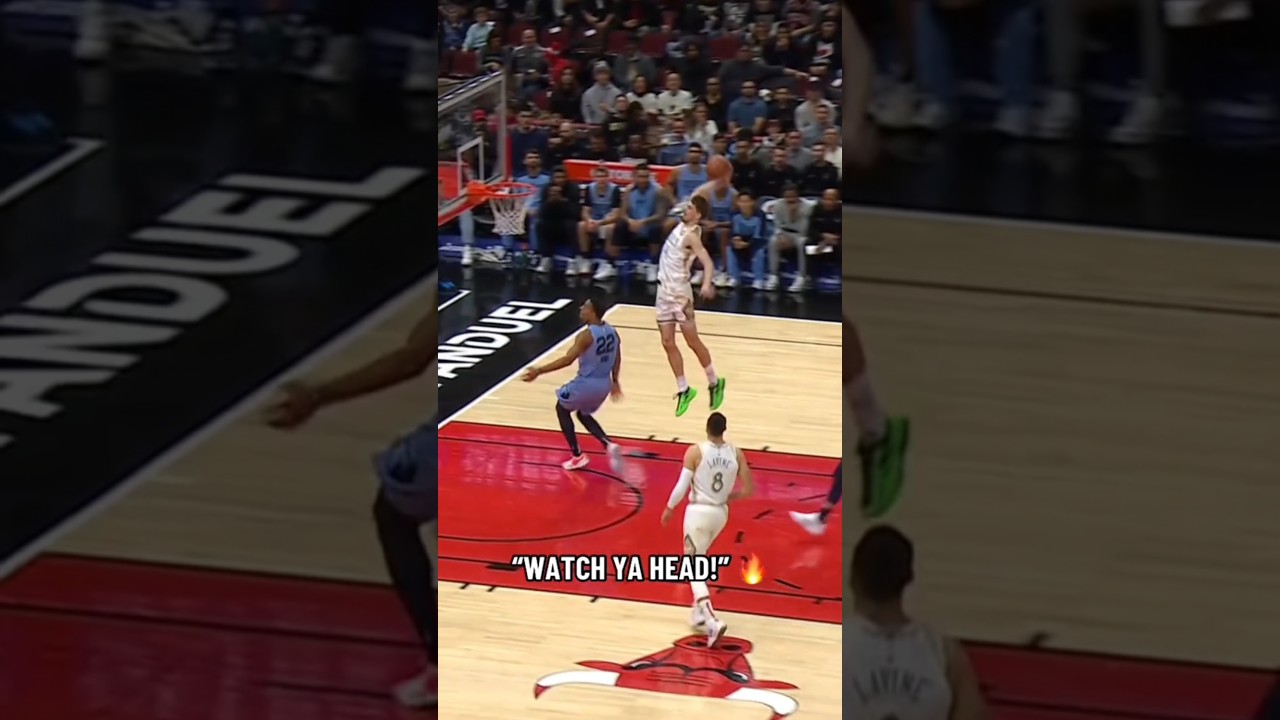 Matas Buzelis has arrived. 😮&zwj;💨🔥 #nba #basketball #bulls #dunk #matasbuzelis
