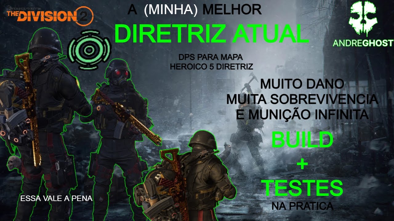 THE DIVISION 2 A MELHOR DIRETRIZ ATUAL DPS para HEROICO 5 diretriz BUILD + TESTES