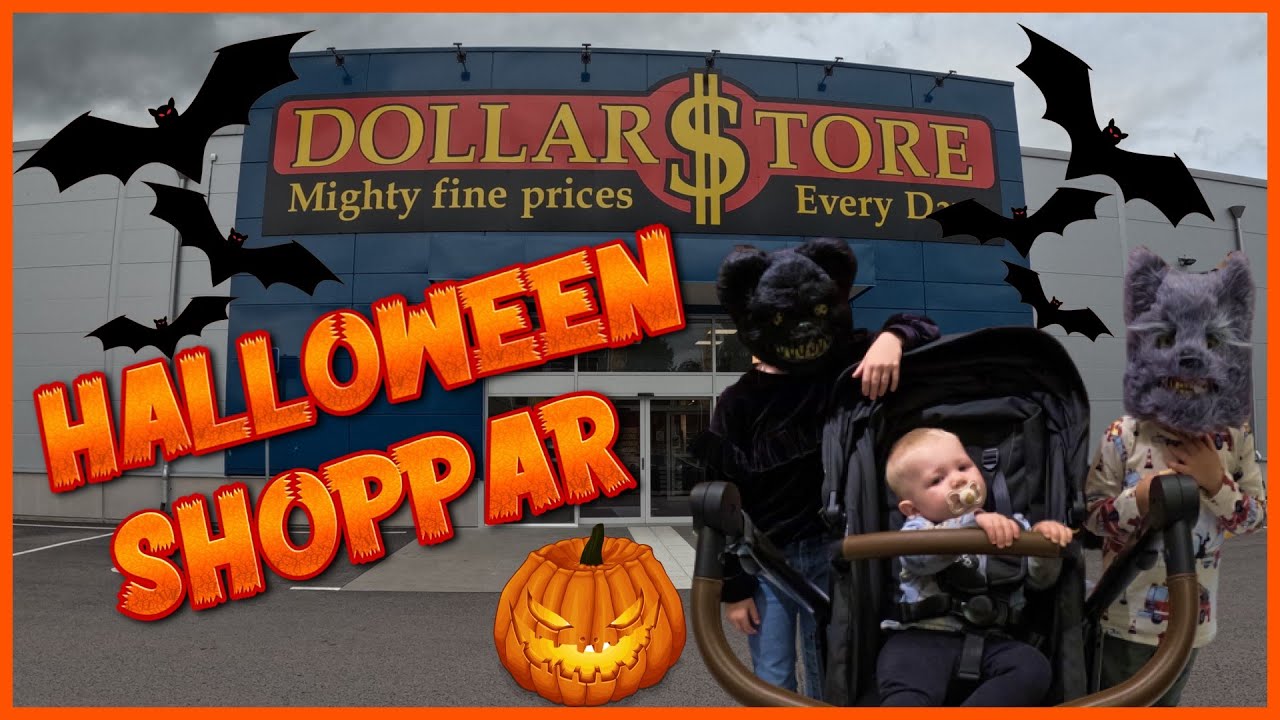 Vi Shoppar MASSOR av Halloween saker på Dollarstore! 🎃 Halloween Haul 2024