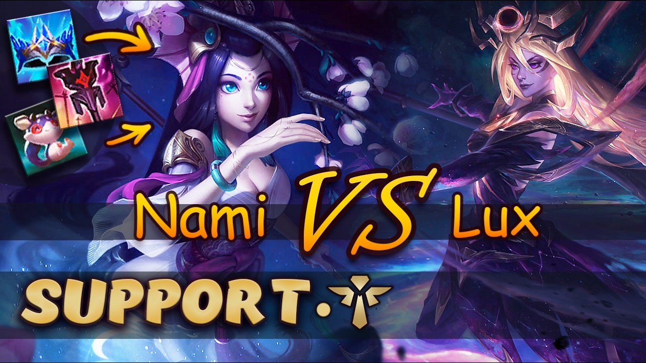 Nami & Jhin vs Lux & Caitlyn | Support | Full game | League of Legends - patch 26.03