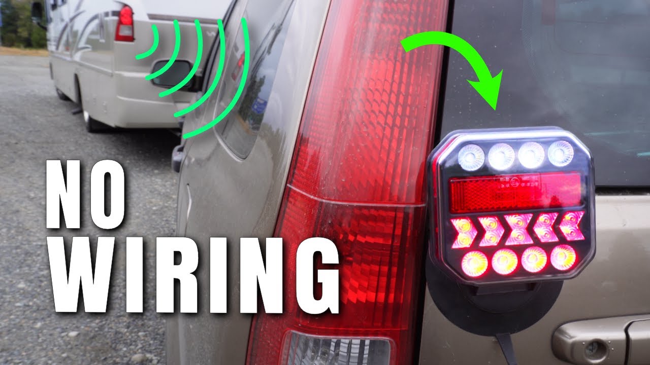 Easiest DIY RV Towing Lights Install for RV, Car, Camper, or Trailer (Wireless / Bluetooth / LED)