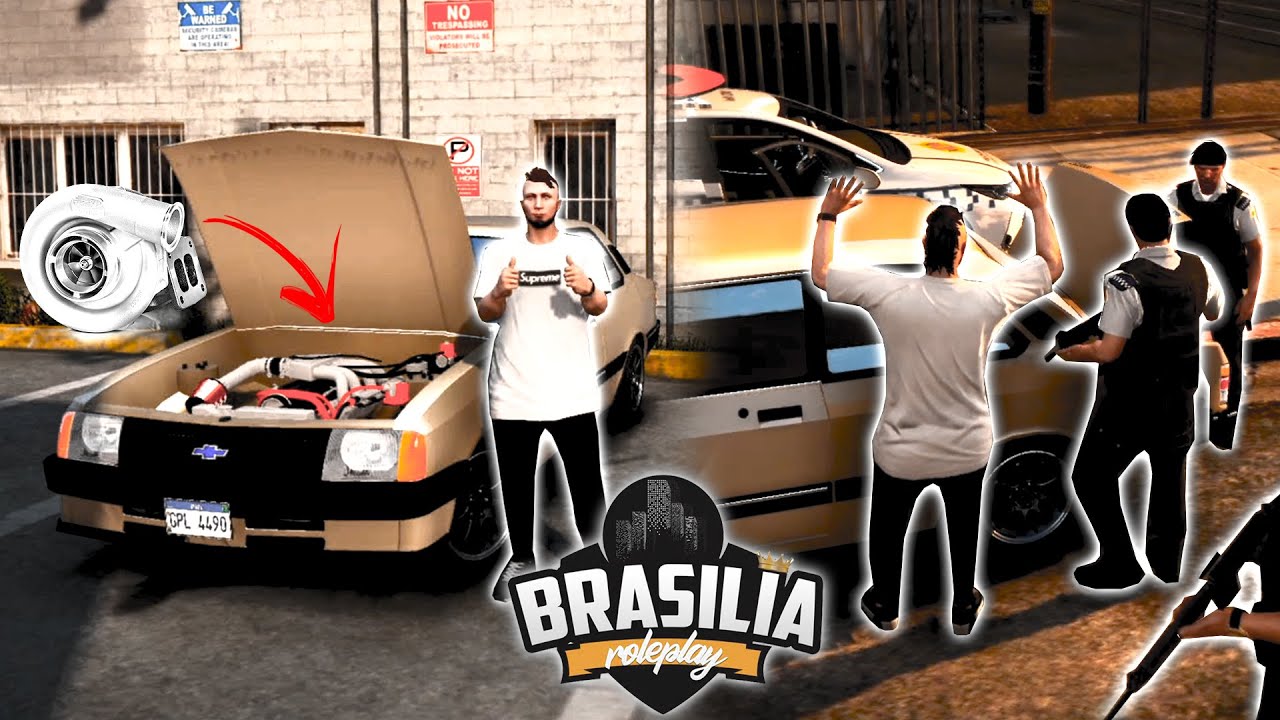 Turbinei o Chevette e fui Parado pela Polícia! - Brasilia RP #37