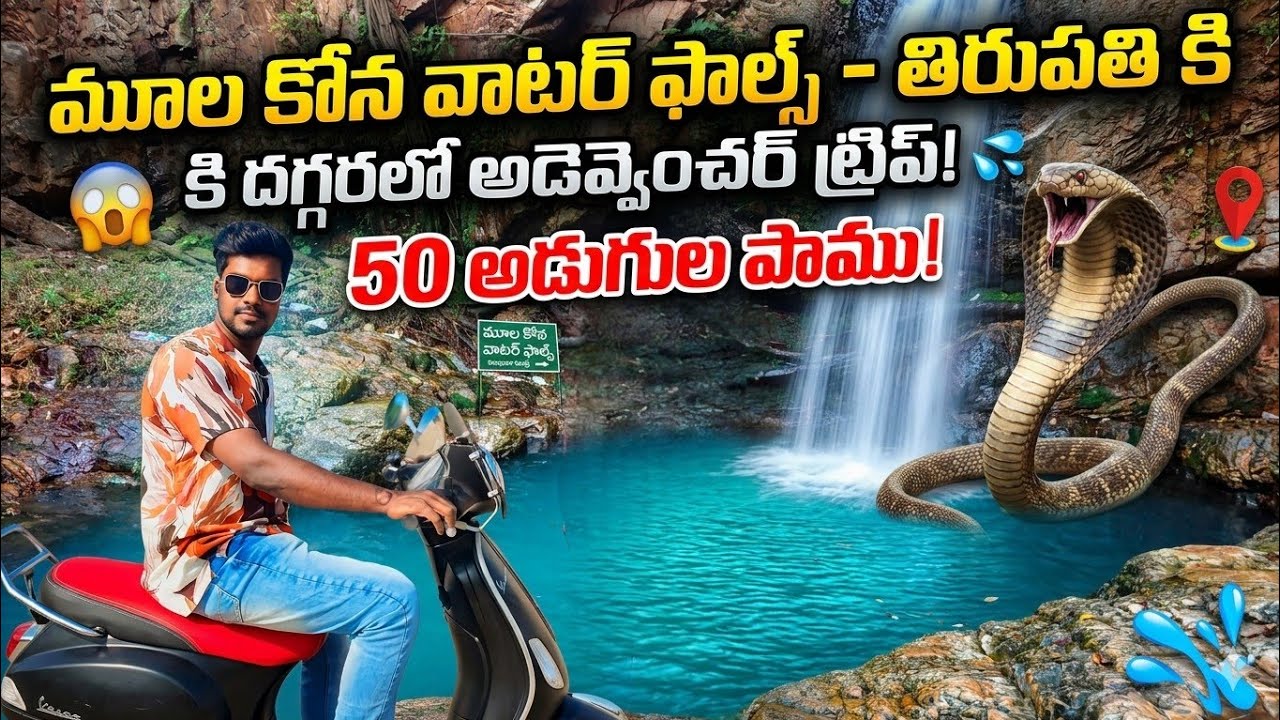 Moola Kona Water Falls | 40km Near Tirupati😍 | full adventure | gods created place | with 4k