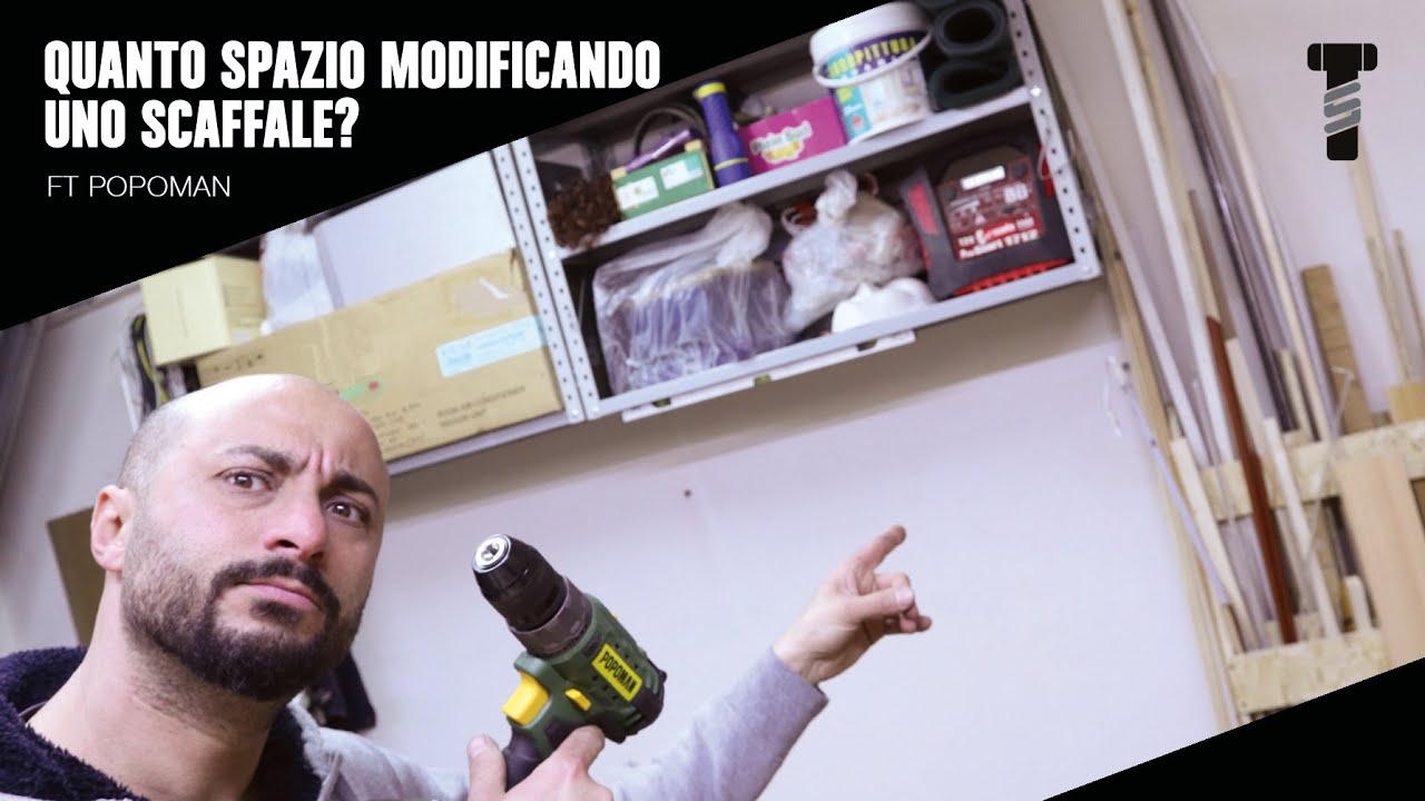 Quanto spazio ricavo modificando uno scaffale?