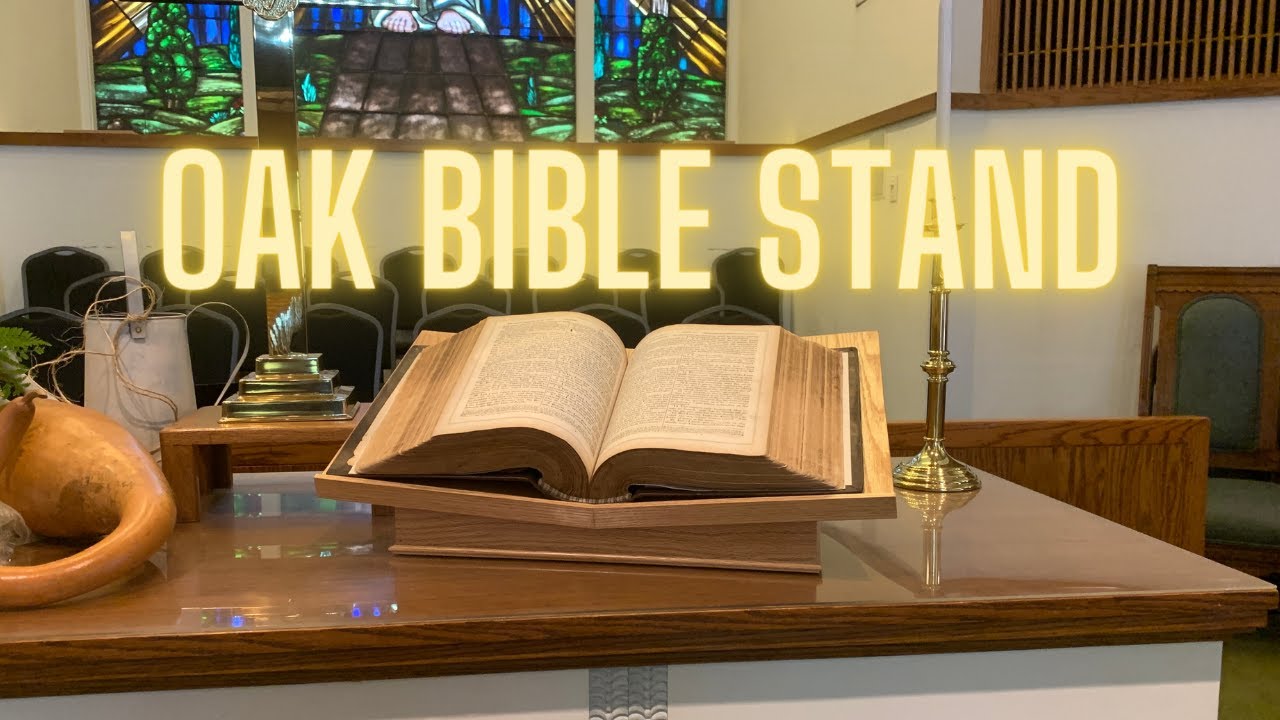 Woodworking: Oak Bible Stand
