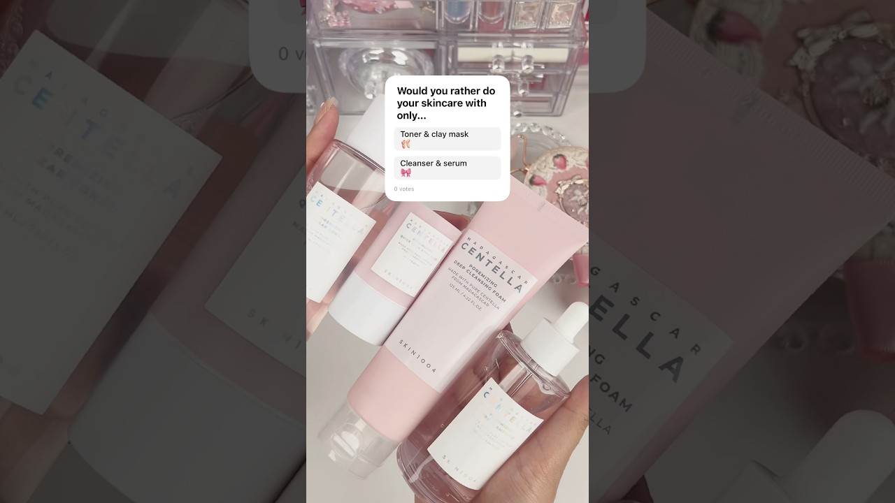 Pink SKIN1004 skincare routine! 💕 