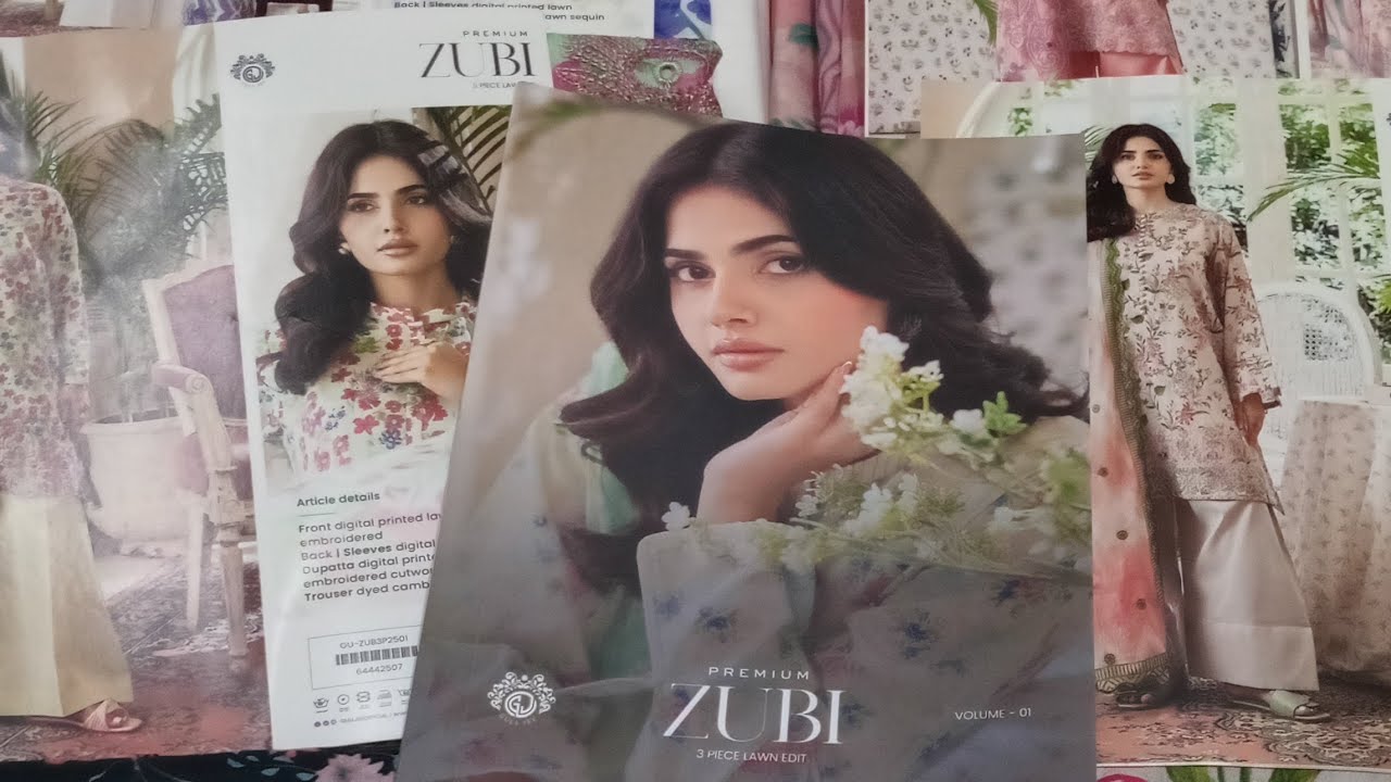 Premium ZUBI by GULL JEE Embroidered Lawn Awesome ✨️
