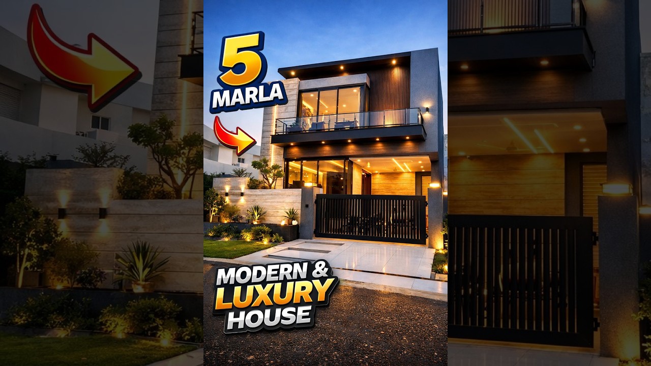 Stunning 5 Marla Modern Designer House For Sale In Dha Rahbar