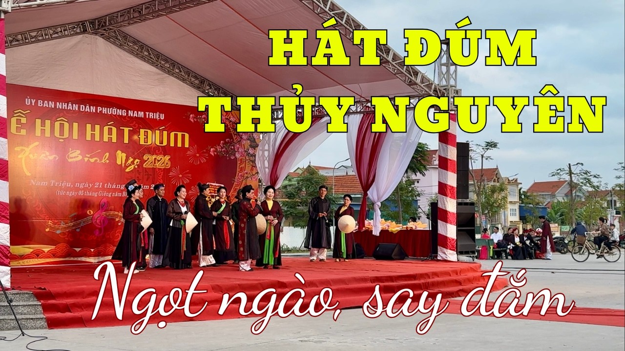 Lễ hội hát đúm phường Nam Triệu 2026 và màn Hát ra về đầy ngọt ngào, lưu luyến