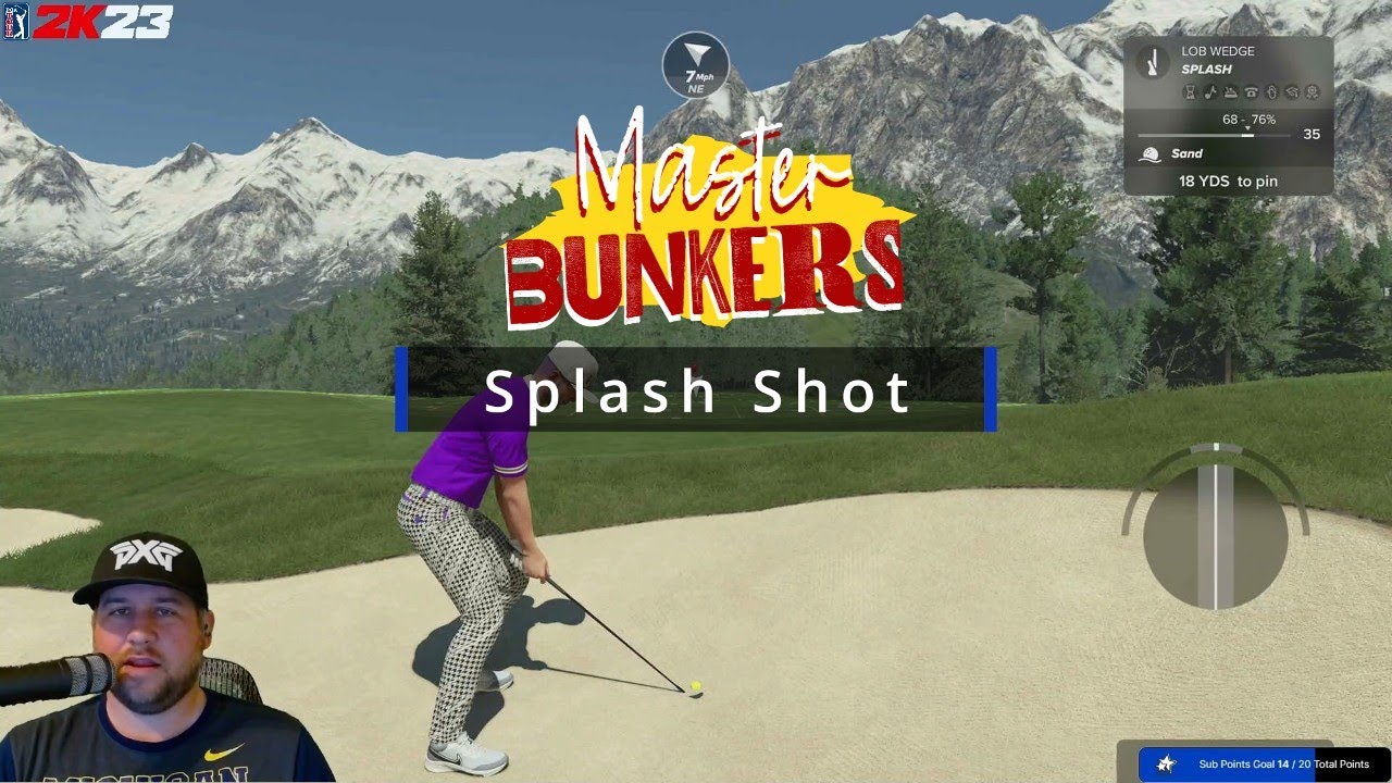 PGA2K23 Mastering Bunker Shots (YES, Even the Splash)