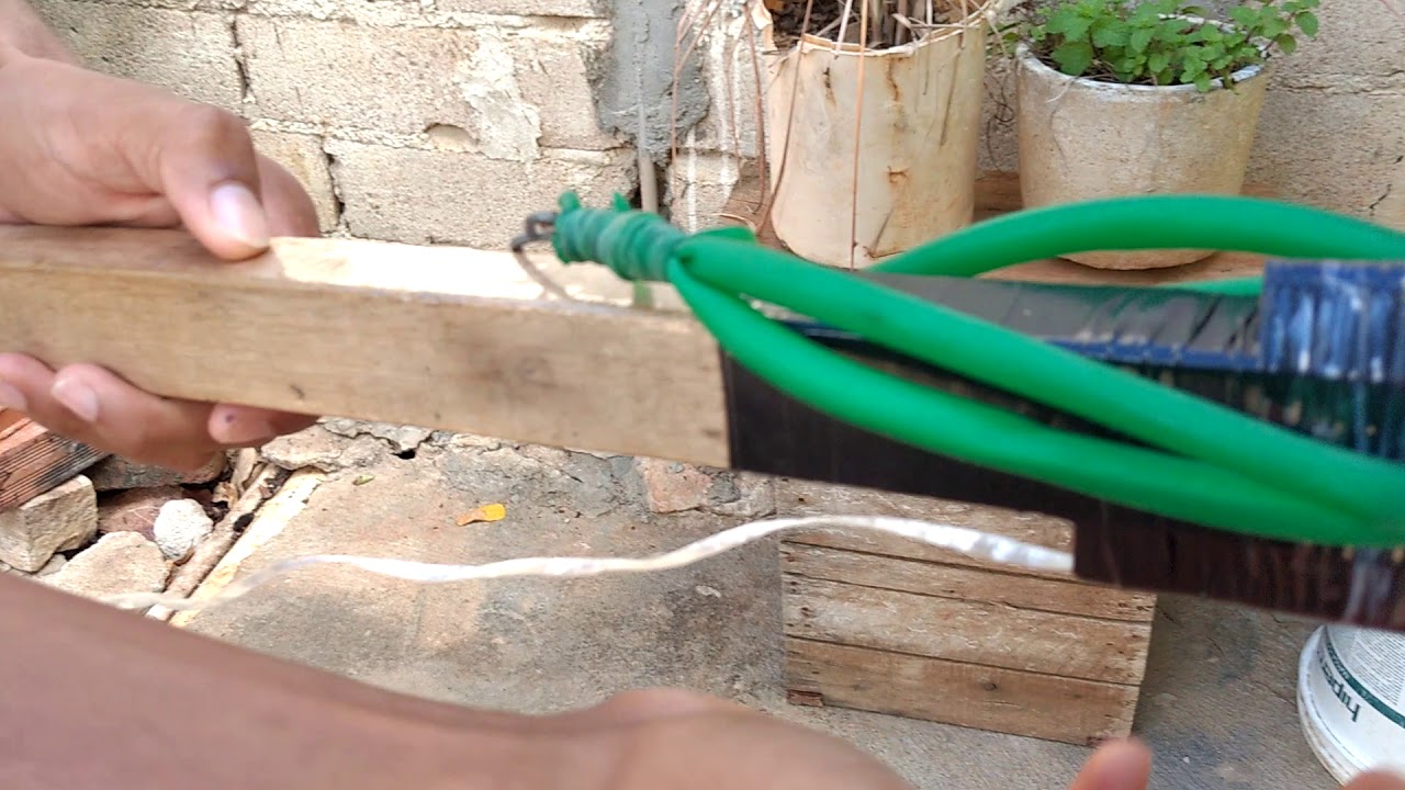 COMO FAZER ARBALETE DE PESCA CASEIRA | Aprenda a fazer