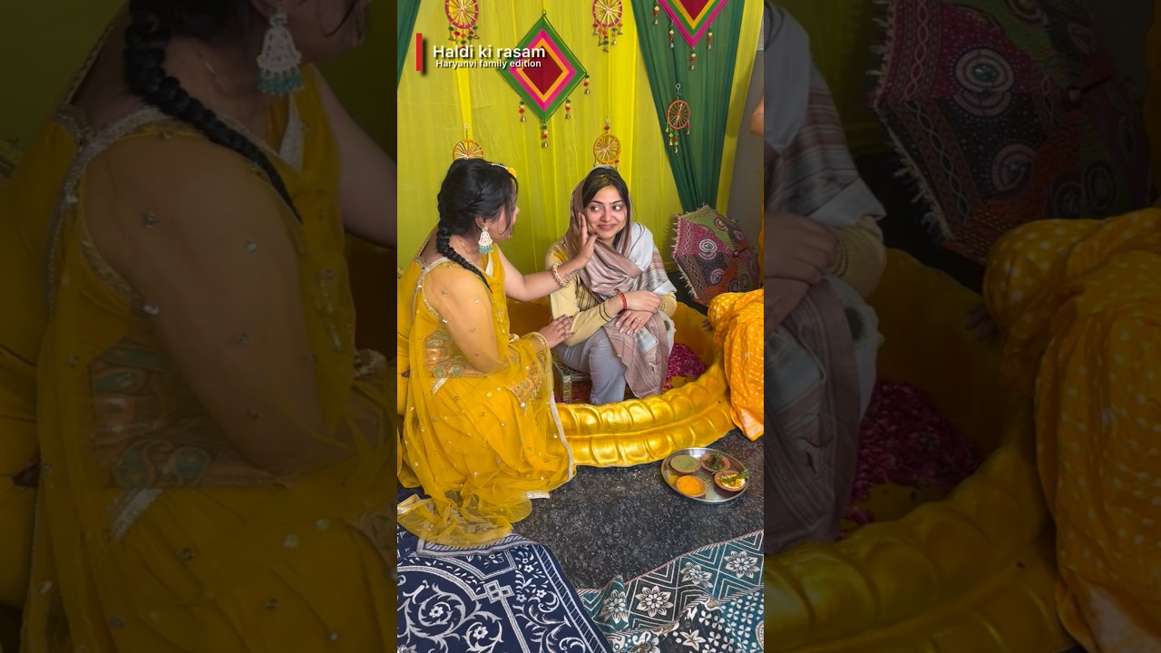 #haryanvi family #haldi function #ytshorts #youtubeindia #haldiceremony #indianwedding
