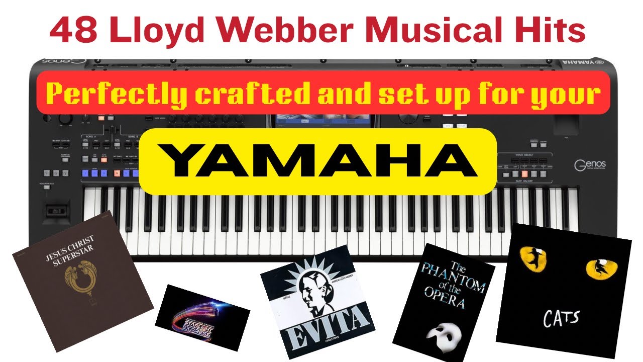 "Memory", from THE ANDREW LLOYD WEBBER CURTAIN CALL -  48 showtunes arranged for Yamaha Genos 2.