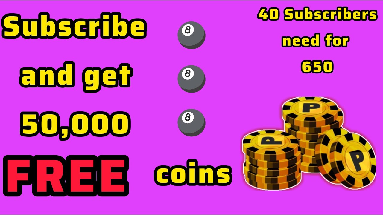 FREE 50,000 coins 🤗 | Subscribe #26 #trending #8ballpool #youtube #youtubelive