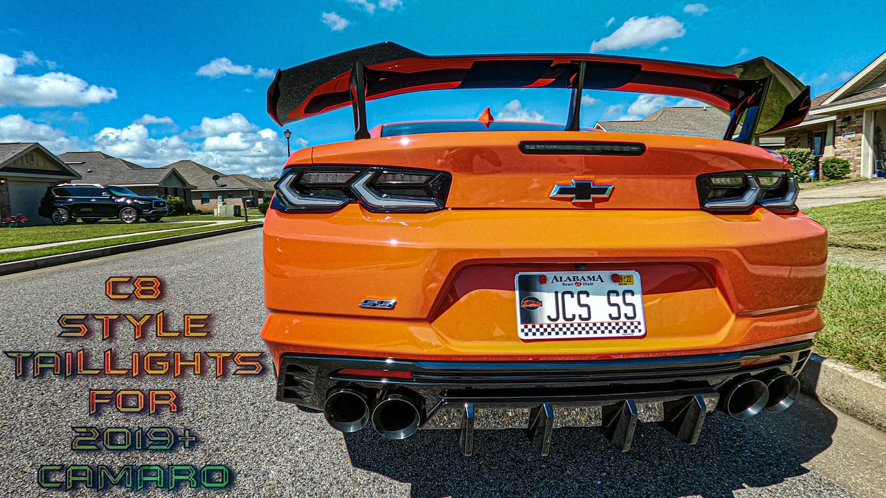 Задние фонари C8 для Camaro 2019+! ПЕРВАЯ ПОЛНАЯ УСТАНОВКА И СРАВНЕНИЕ НА YOUTUBE!