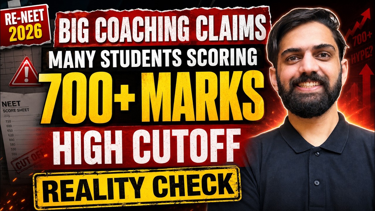 RE NEET 2026 Latest Update: 700+ Marks Coaching Claims | High Cutoff RE NEET 2026 Reality Check