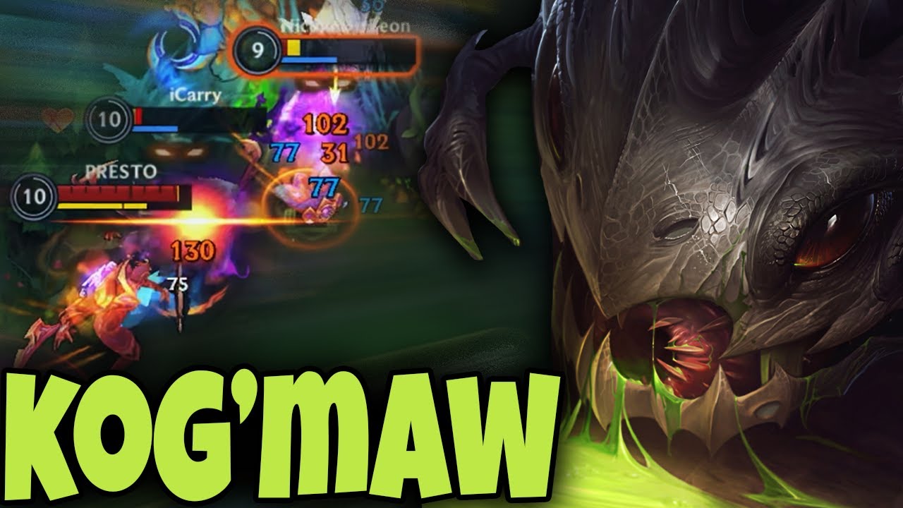 Wild Rift Kog'Maw Gameplay (New Champion) Build & Runes