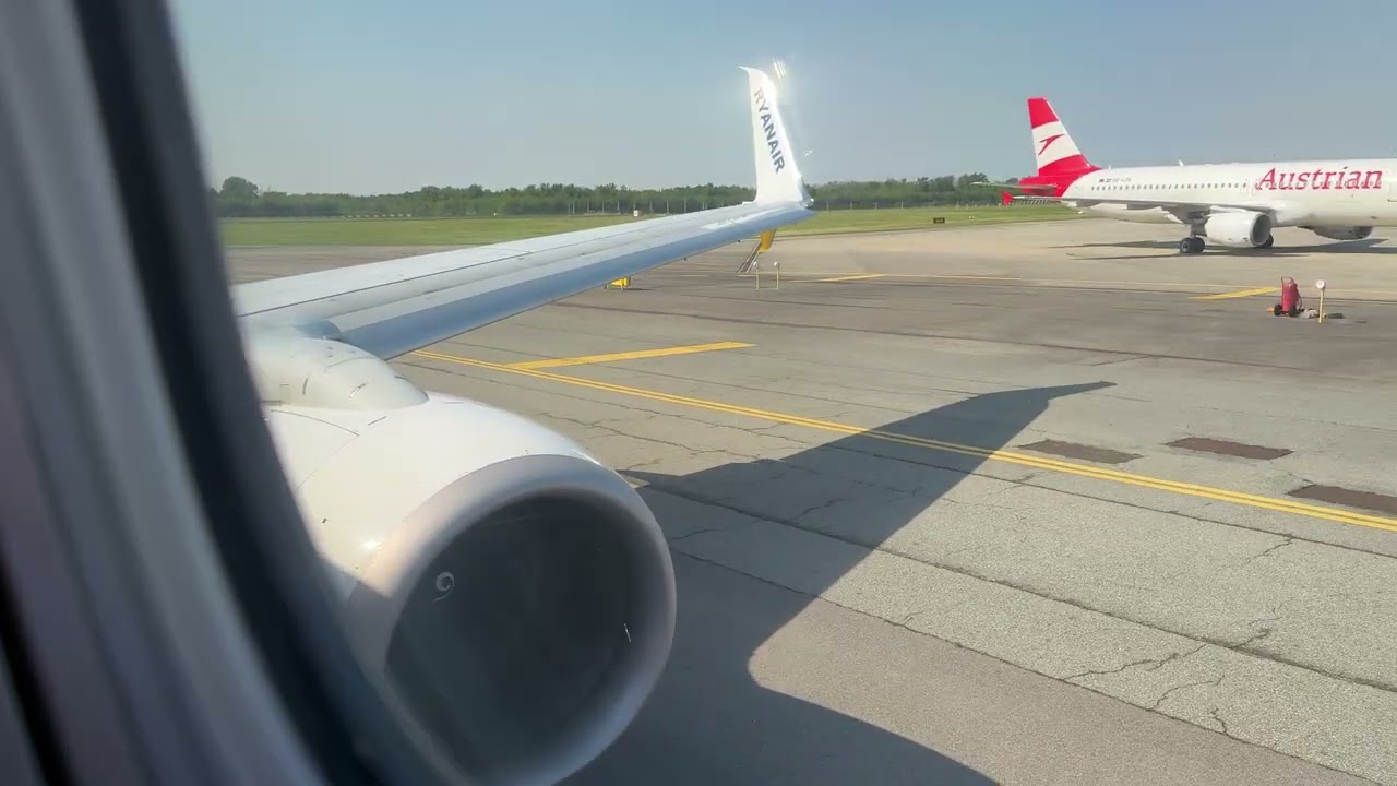 Ryanair B737-800 Taxi And Take Off From Milan Malpensa Airport