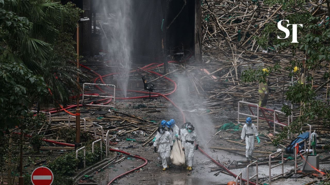 Hong Kong fire toll rises as Beijing warns against protests