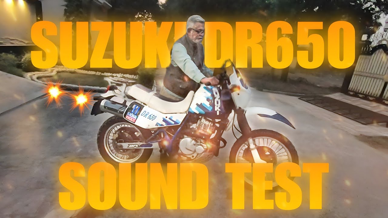 Suzuki DR650 Sound Test | Helicopter | Bass | 80s Rider