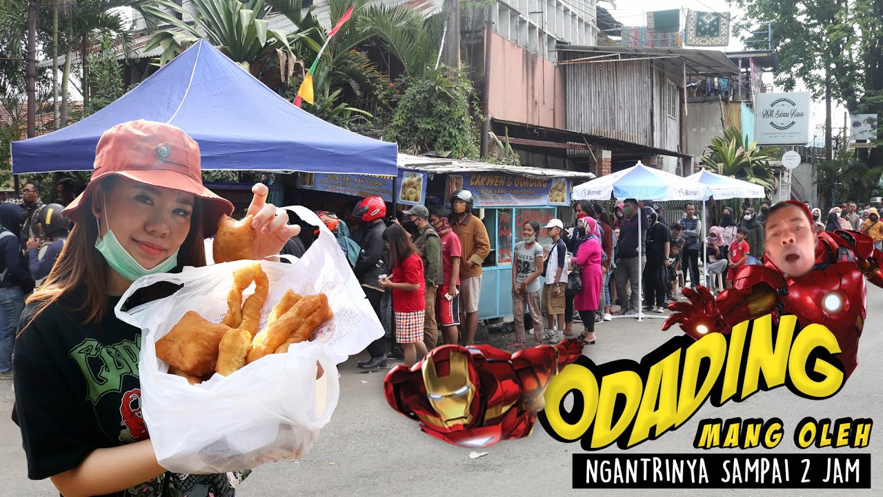 AUK AH!! DEMI ODADING MANG OLEH YANG VIRAL KATANYA BISA JADI IRON MAN RELA NGANTRI BERJAM-JAM😂