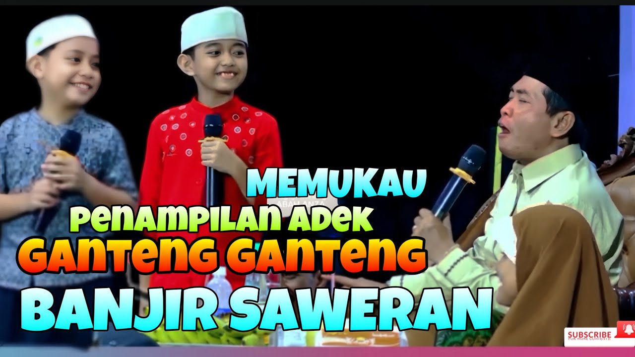 BANJIR SAWERAN DARI PENAMPILAN ADEK GANTENG ABAH ANZA SANGAT SENANG