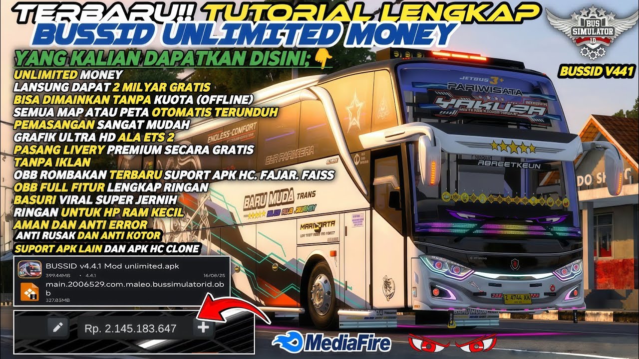 UPDATE BUSSID 4.4.1 !! CARA PASANG APK + OBB BUSSID V4.4.1 TERBARU | BISA SEMUA HP