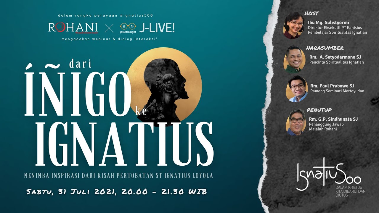 Webinar J-Live: Dari Inigo ke Ignatius