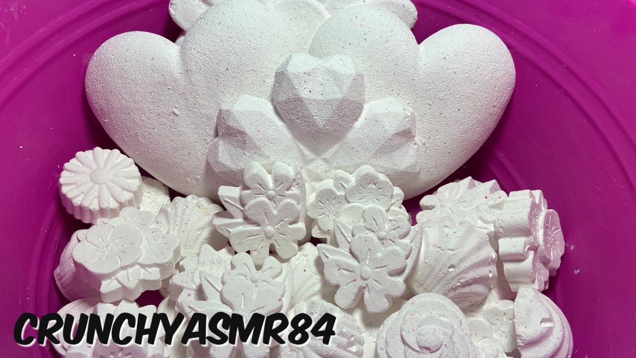 Plain White Gym Chalk Crush | Sleep Aid | Oddly Satisfying | ASMR