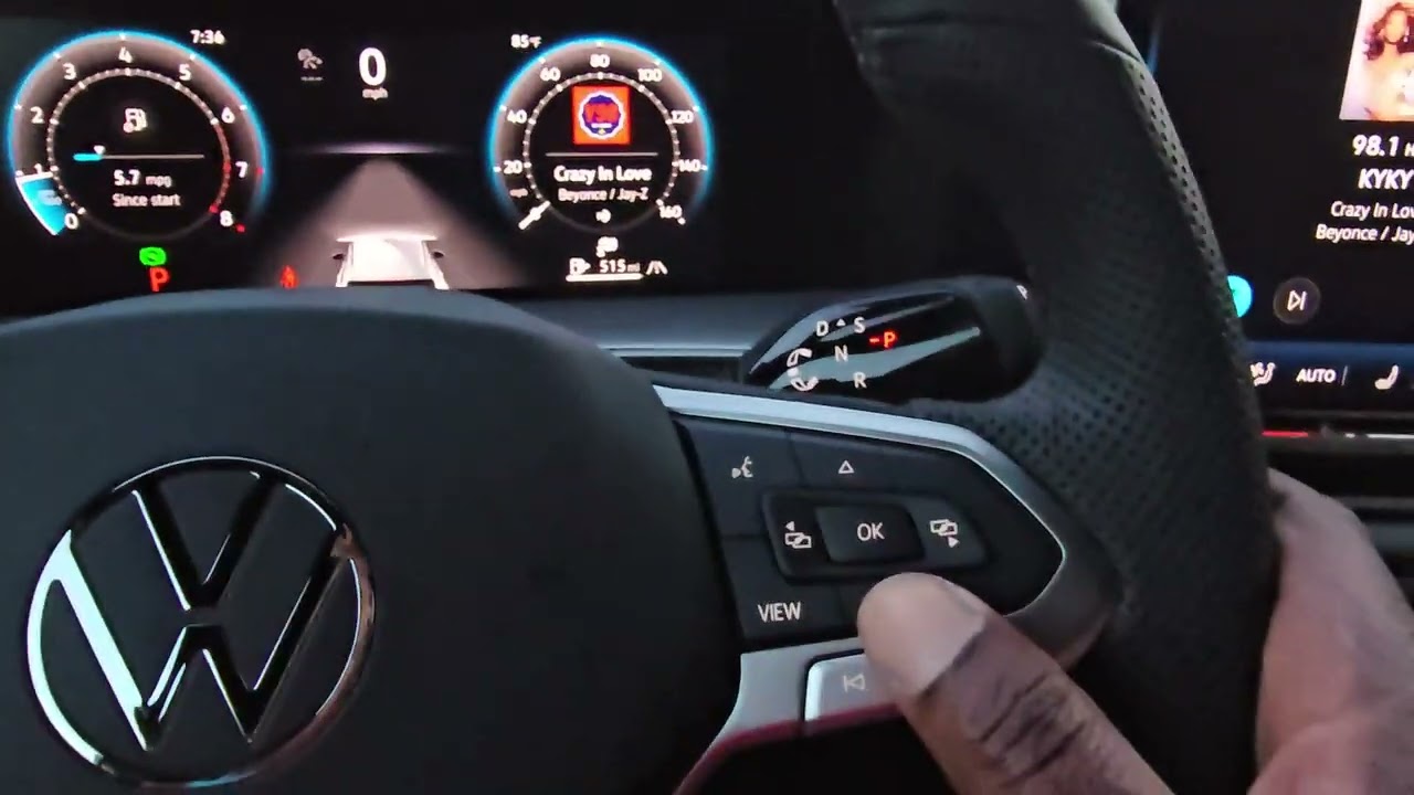 How to turn on/off Lane Assist in a 2025 VW Tiguan, Golf GTI, or Golf R