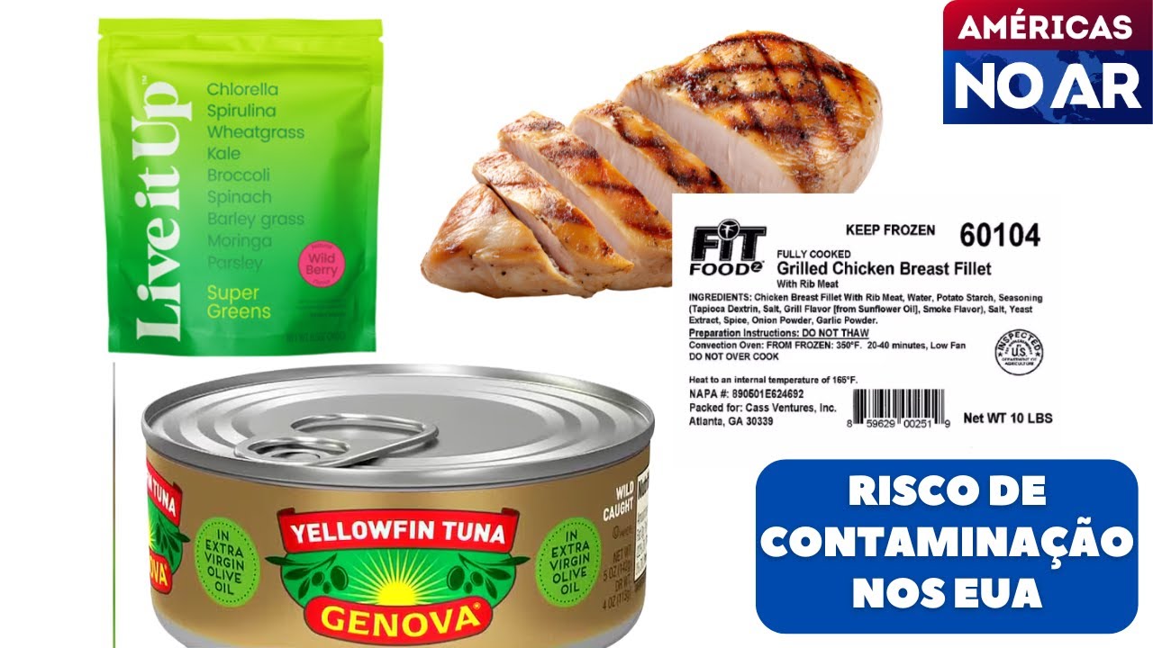 Américas No Ar - 21/01/26 - EUA: Frango, suplemento e atum têm risco de contaminação em 9 estados