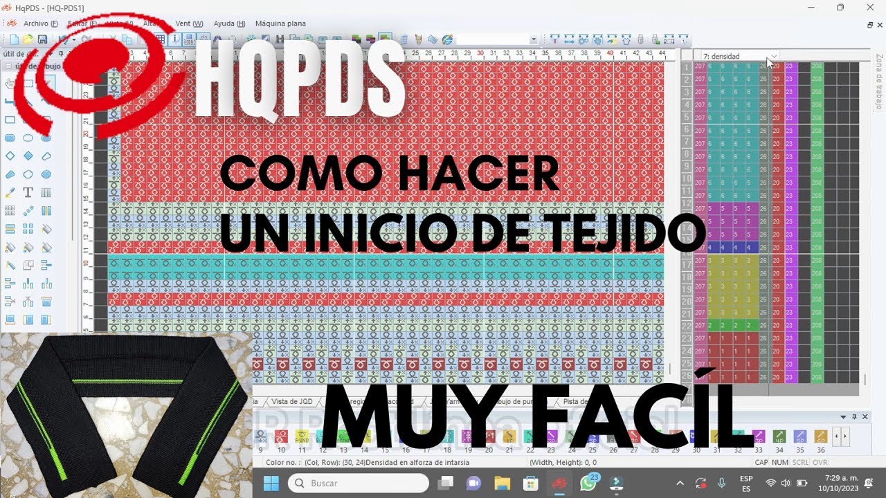 Como hacer un inicio de tejido en HQPDS - Heng Qiang