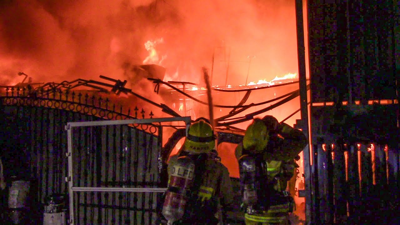LAFD Greater Alarm Fire: Station 66 (South LA)