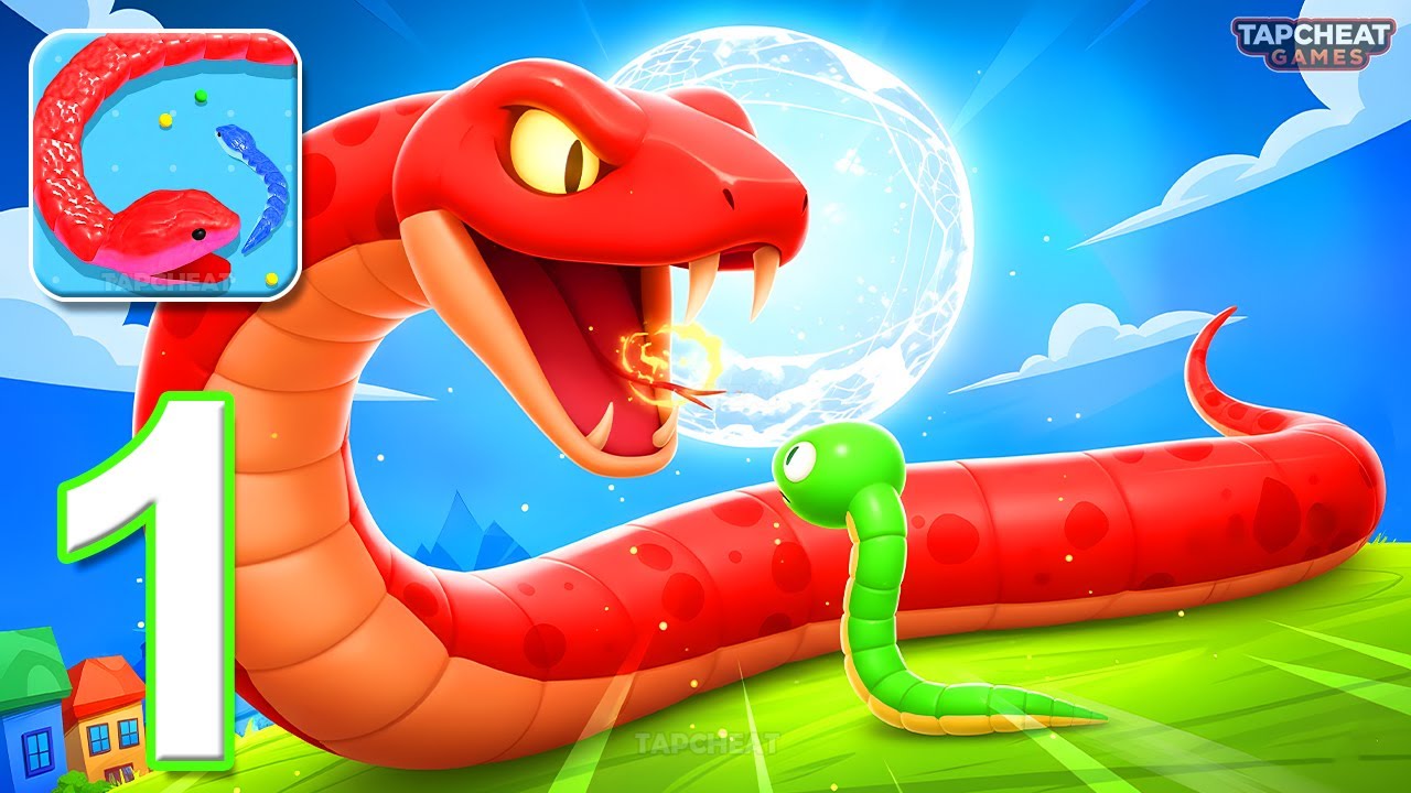 Snake Clash! - Gameplay Walkthrough Part 1 - Become The Biggest Snake (Android, iOS)