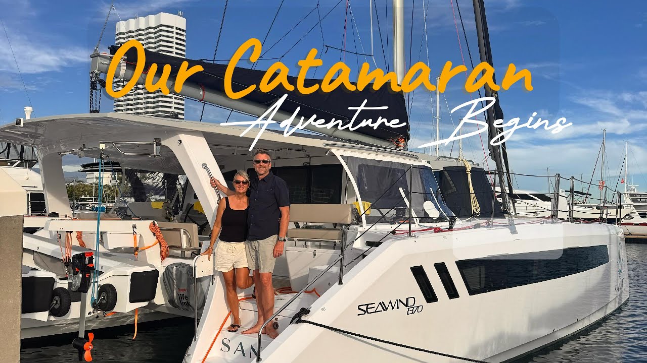 Our Brand New Seawind 1370 Catamaran Arrives!  Taking Delivery in Thailand at Ocean Marina