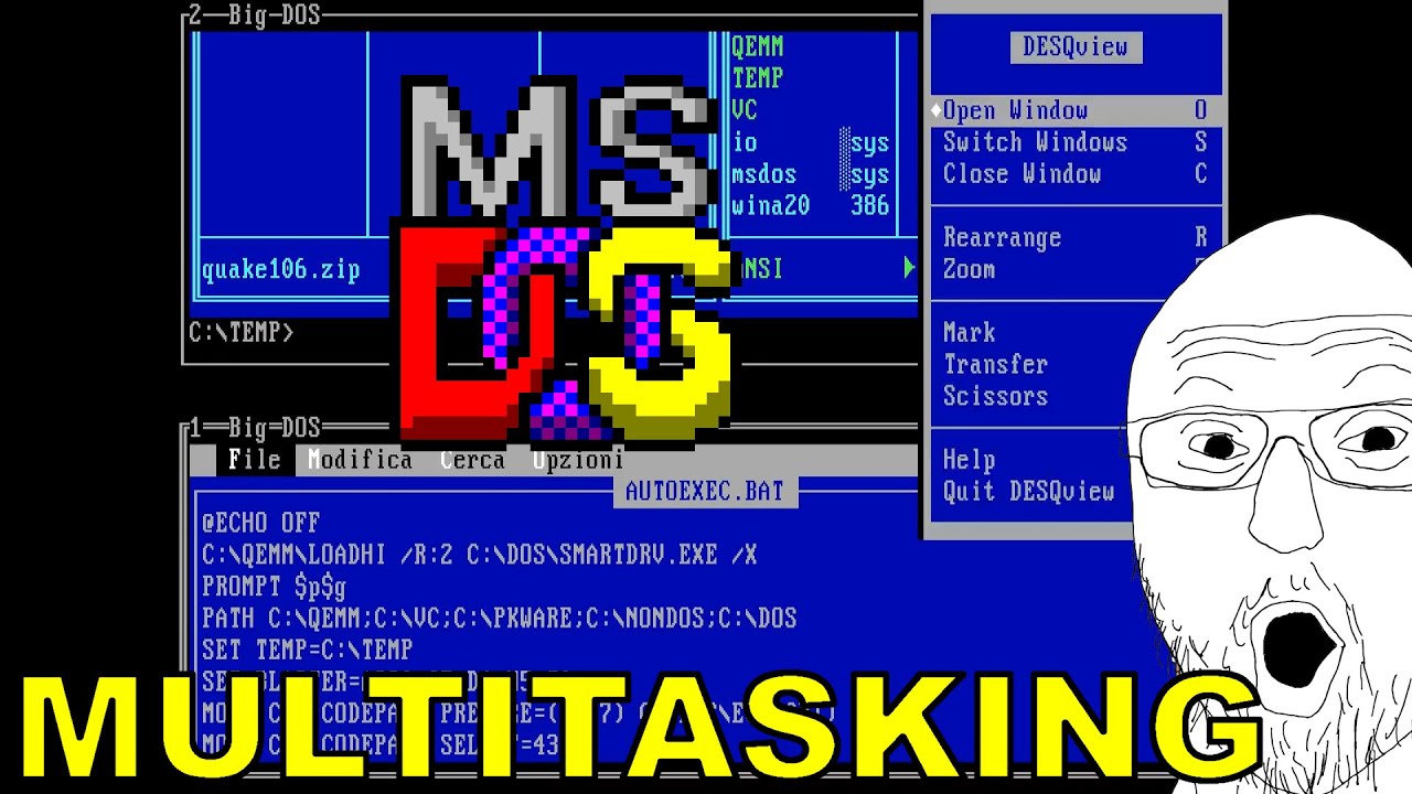 Wait... DOS could multitask? 