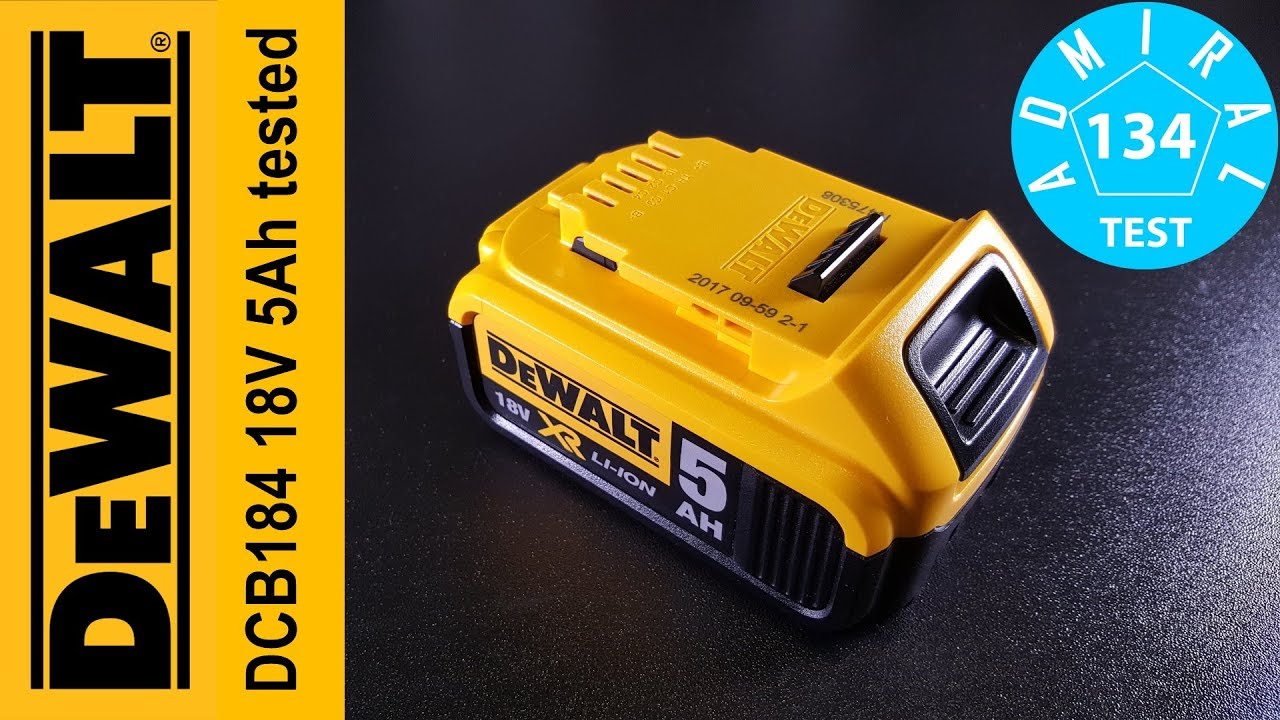 Тест аккумулятора DeWALT DCB184 18V 5Ah. Часть 5