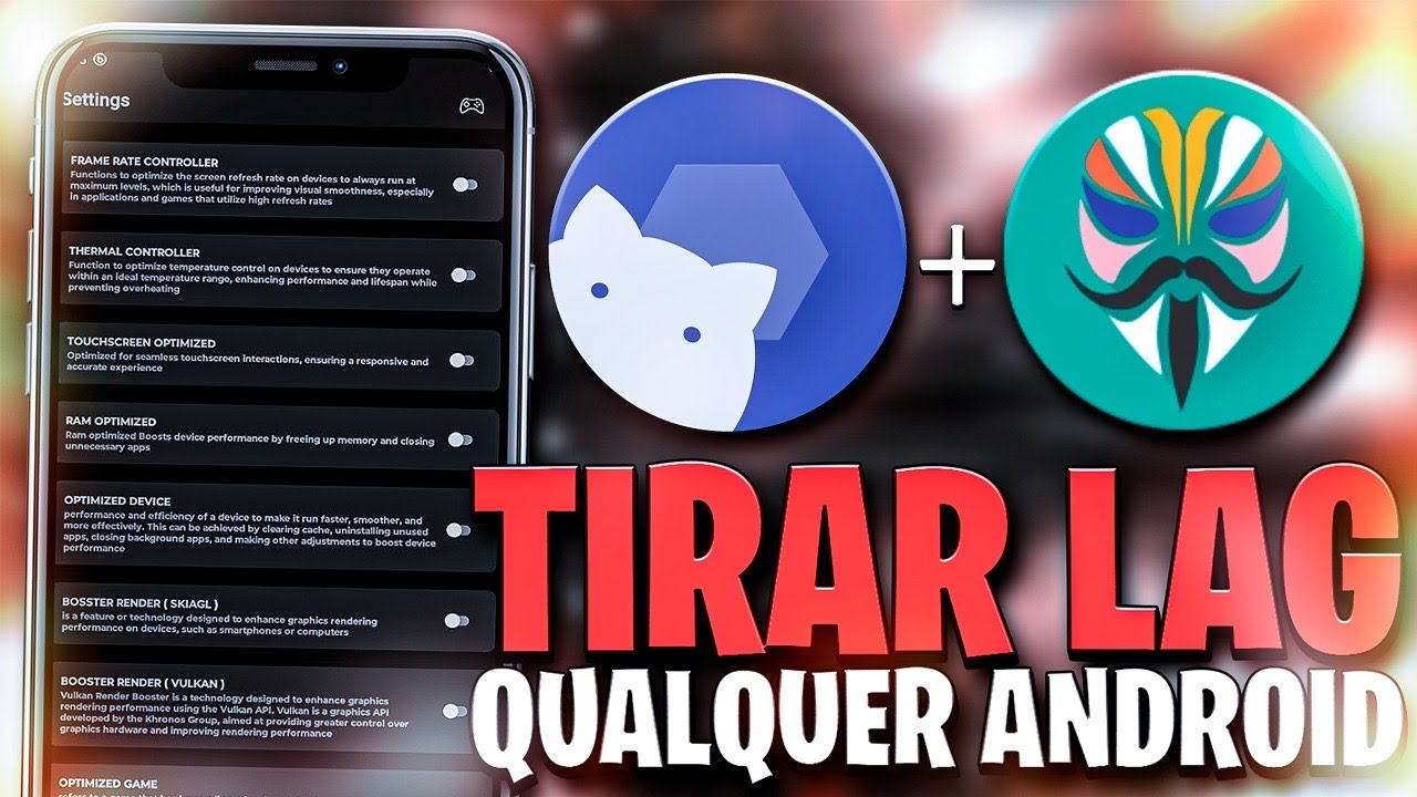 COMO ATIVAR O MÁXIMO DE PERFORMANCE NO CELULAR E ZERAR O LAG ATRAVÉS DO VEXIRO MAGISK GFX BOOSTER 🔥