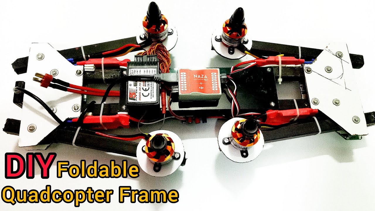 How To Make A Foldable Drone Frame at home |
