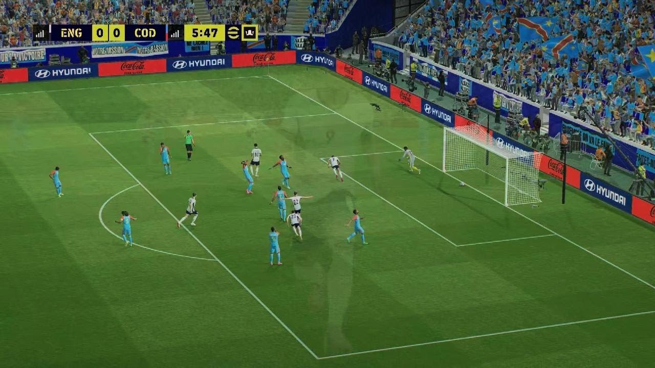 England strong start vs DR Congo PES 26 online challenge