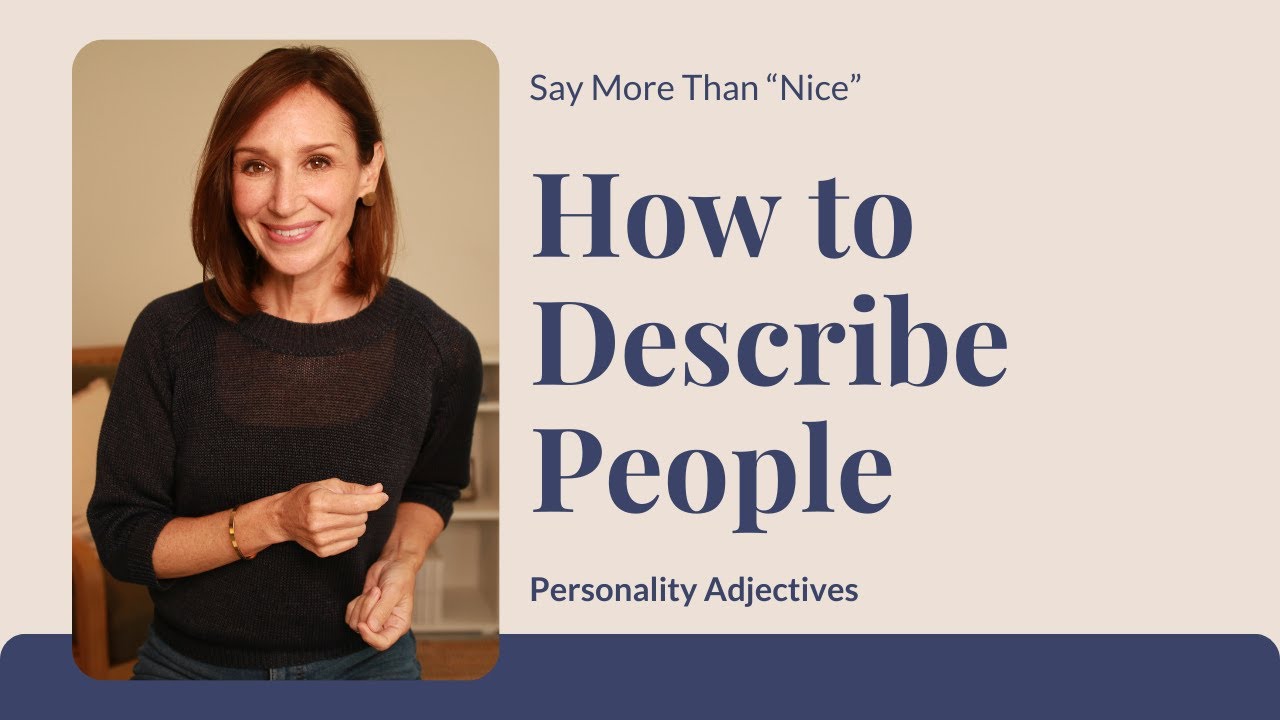 Positive English Adjectives to Describe People | Advanced Vocabulary