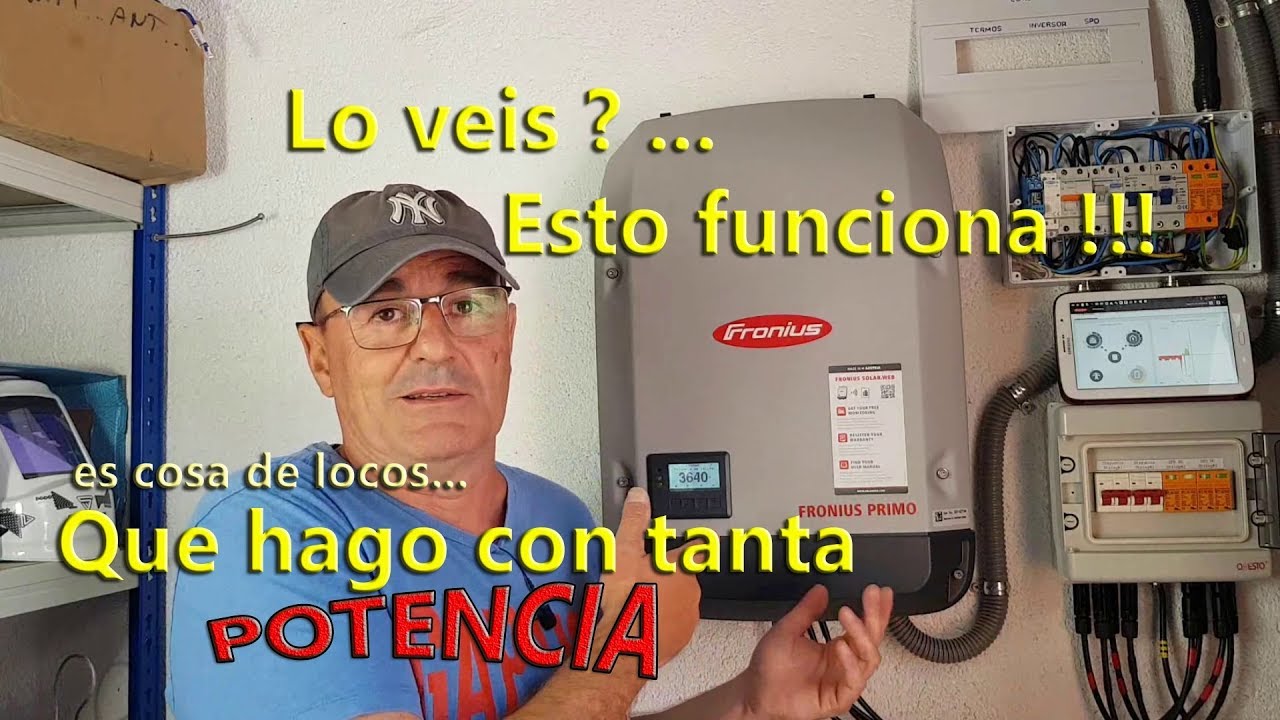 Gestión de Excedentes y Cargas del Inversor FRONIUS 5kW con Relé