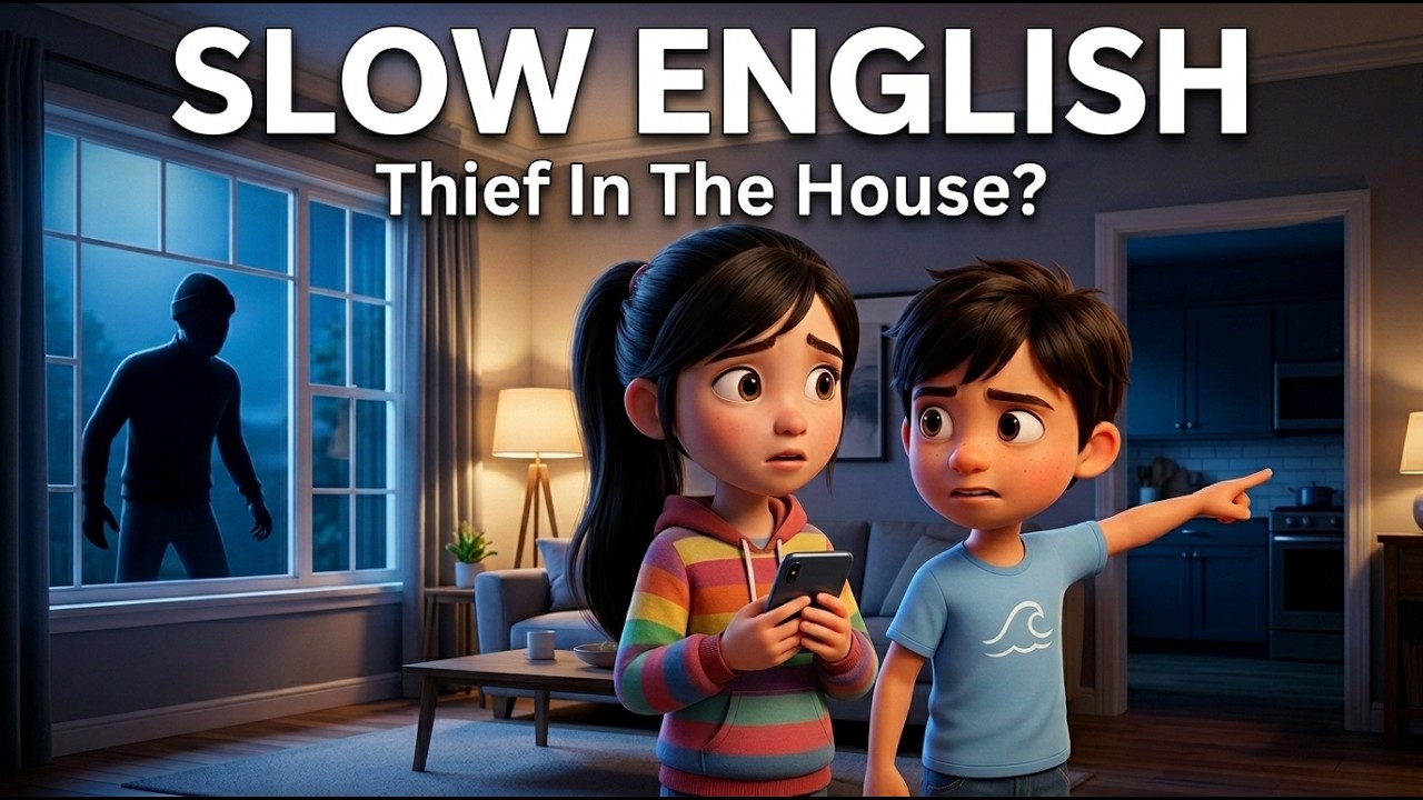 A Thief Broke Into the House | Slow English Listening
