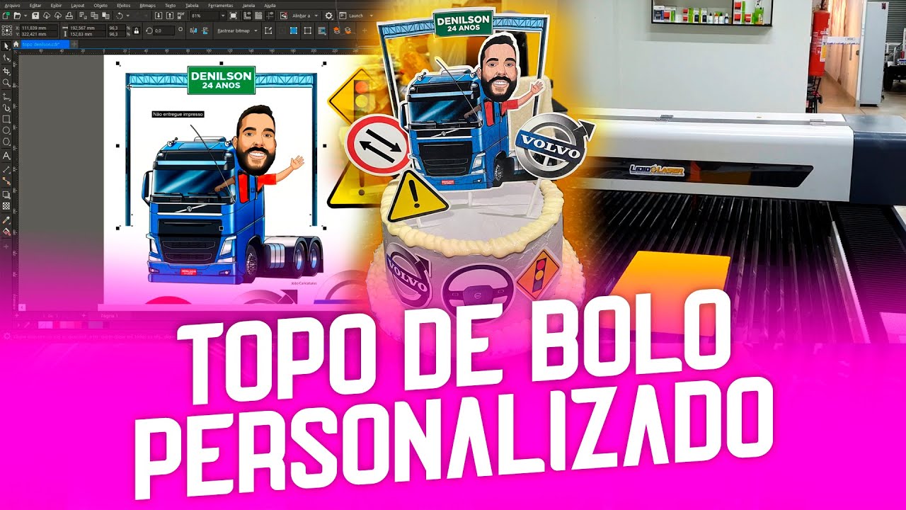 COMO FAZER TOPPER, TOPO DE BOLO - ARQUIVOS GRÁTIS
