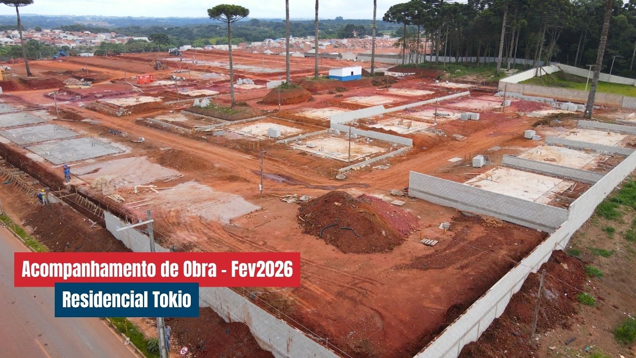 Acompanhamento de Obra Residencial Tokio - Fev2026