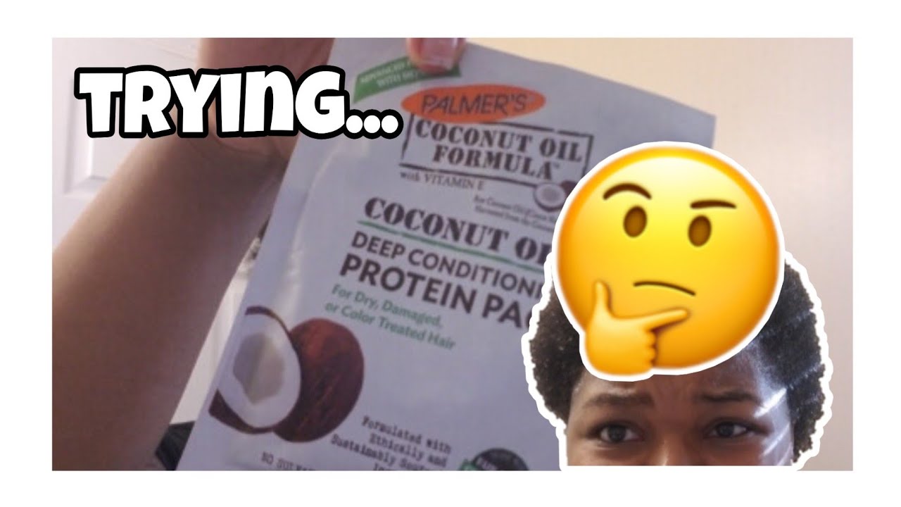 Trying coconut oil formula deep conditioning