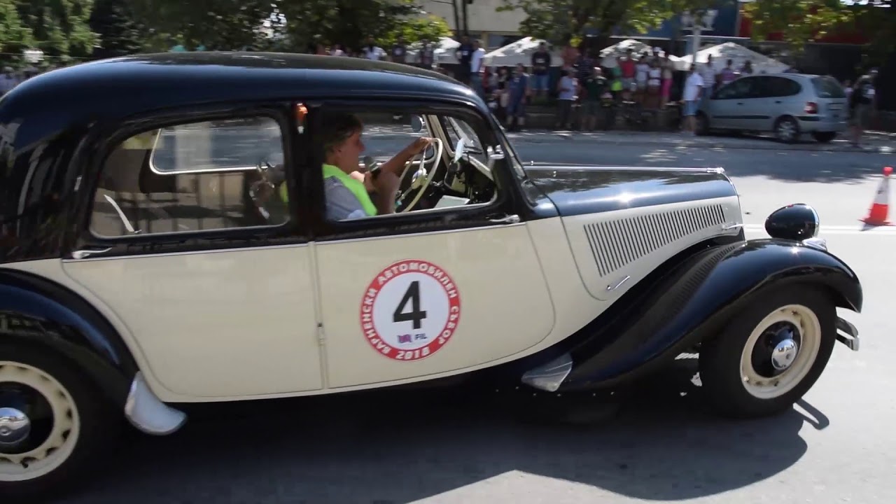 Citroen 11 CV (Citro&euml;n Traction Avant ) on retro car show - Kavarna 2018