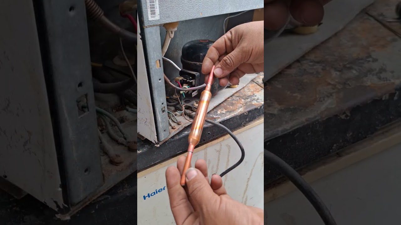 Como cambiar el compresor de un frigobar,  rapido facil y sencillo #tecnimoros #matamorostamaulipas 